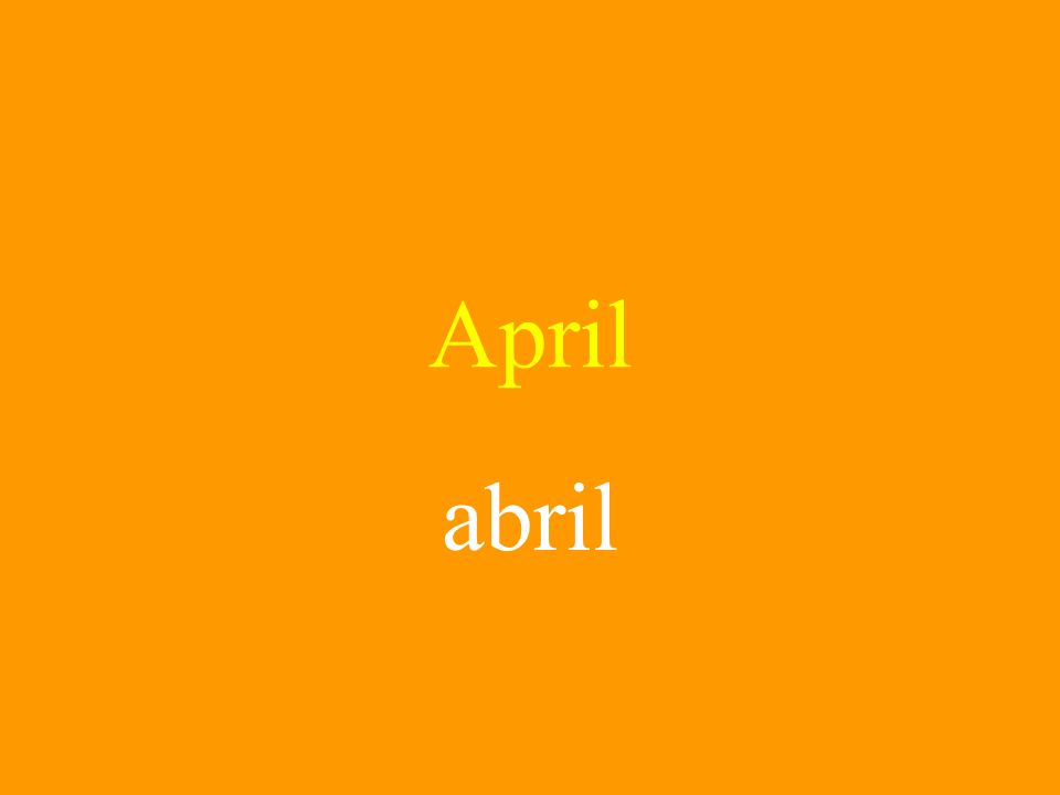April abril