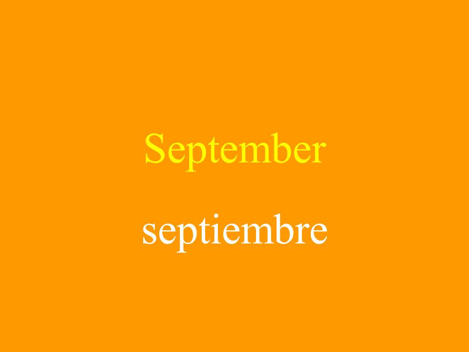 September septiembre