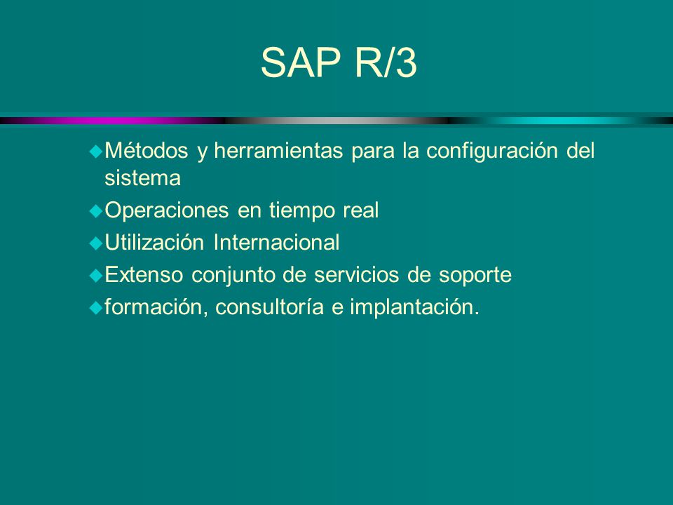 SAP R/3 Métodos y herramientas para la configuración del sistema