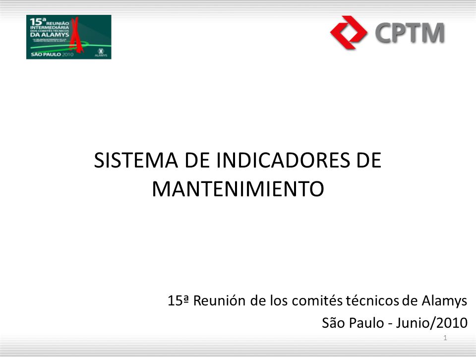 SISTEMA DE INDICADORES DE MANTENIMIENTO