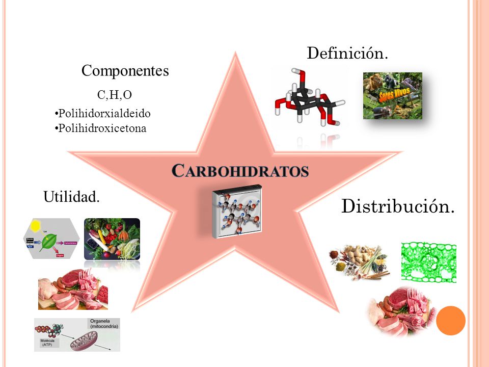 Carbohidratos Distribución. Definición. Componentes Utilidad. C,H,O