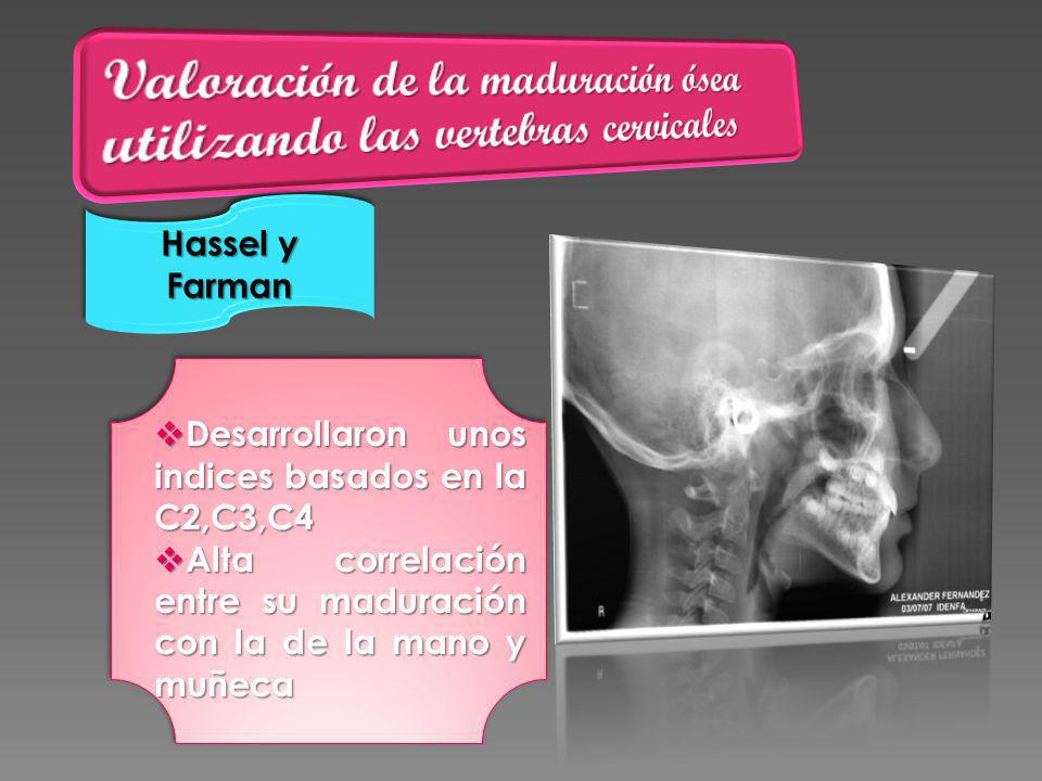 Valoración de la maduración ósea utilizando las vertebras cervicales