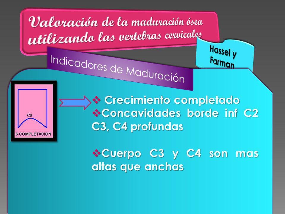 Valoración de la maduración ósea utilizando las vertebras cervicales