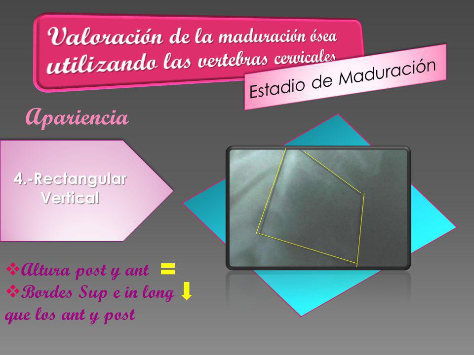 Valoración de la maduración ósea utilizando las vertebras cervicales