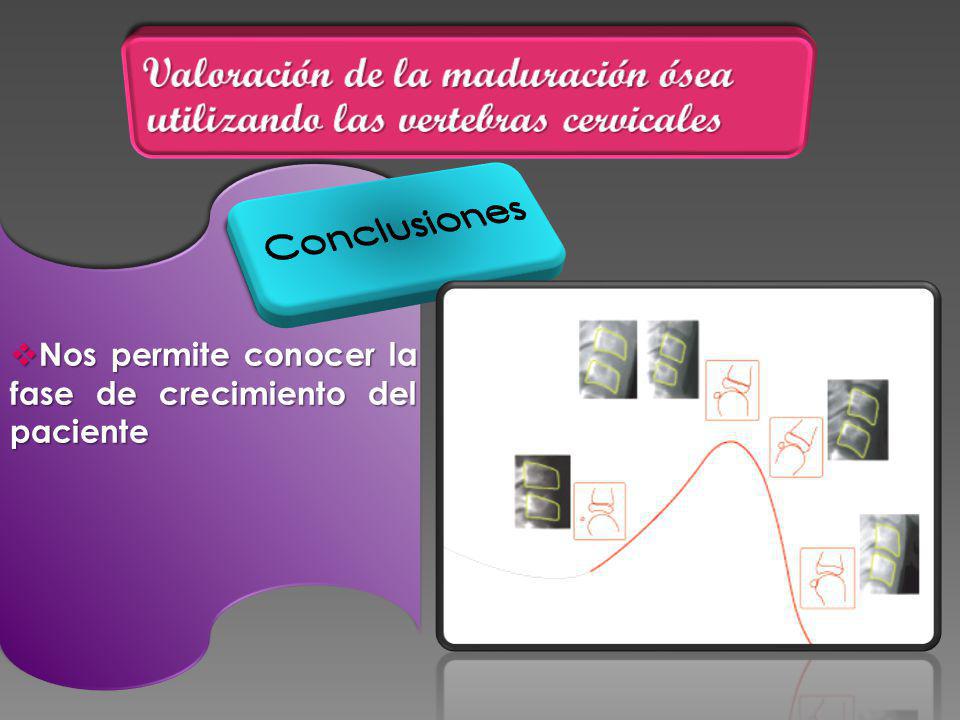 Valoración de la maduración ósea utilizando las vertebras cervicales