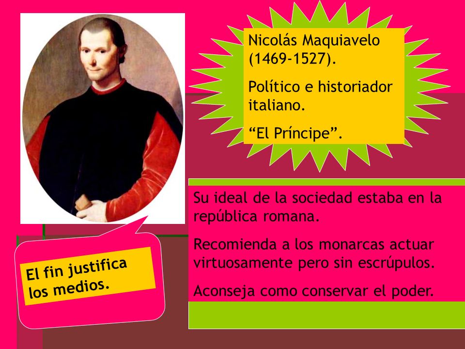 Nicolás Maquiavelo ( ).