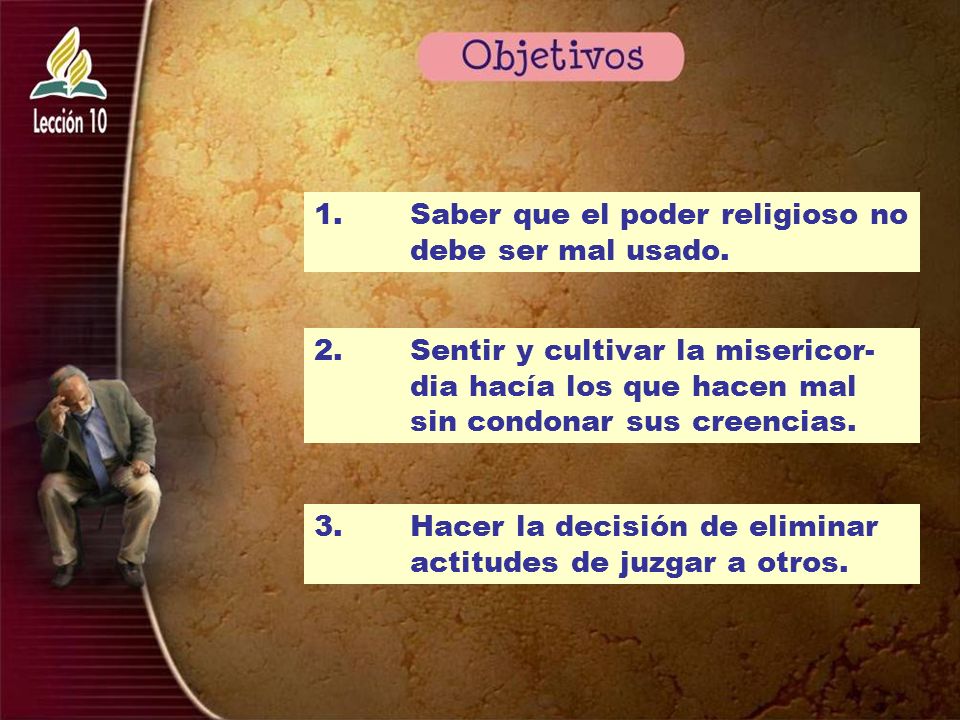 1. Saber que el poder religioso no debe ser mal usado.
