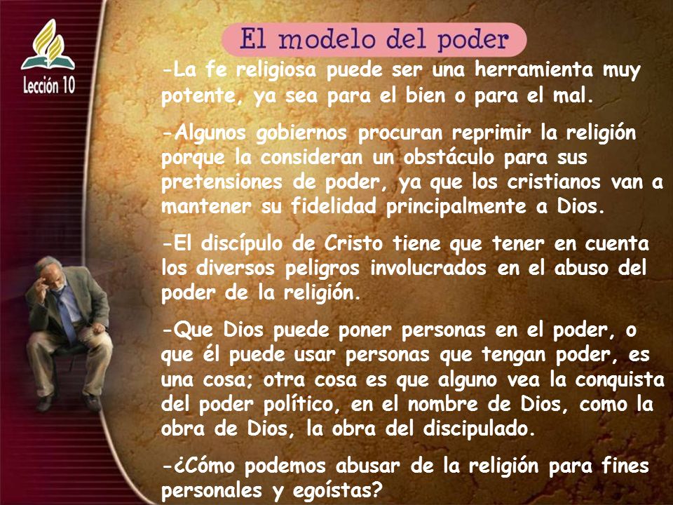 -La fe religiosa puede ser una herramienta muy potente, ya sea para el bien o para el mal.
