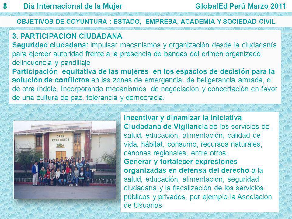 OBJETIVOS DE COYUNTURA : ESTADO, EMPRESA, ACADEMIA Y SOCIEDAD CIVIL
