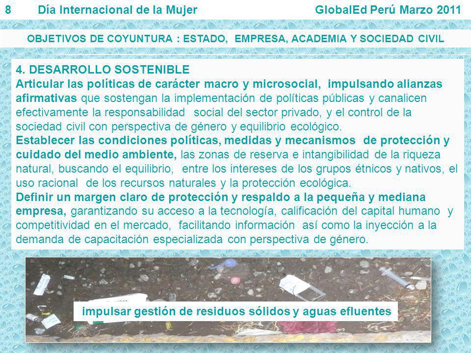 OBJETIVOS DE COYUNTURA : ESTADO, EMPRESA, ACADEMIA Y SOCIEDAD CIVIL