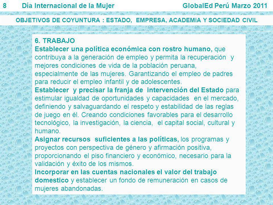 OBJETIVOS DE COYUNTURA : ESTADO, EMPRESA, ACADEMIA Y SOCIEDAD CIVIL