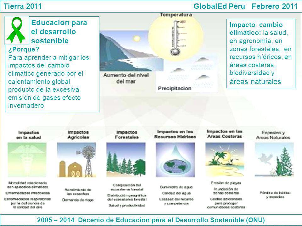 2005 – 2014 Decenio de Educacion para el Desarrollo Sostenible (ONU)