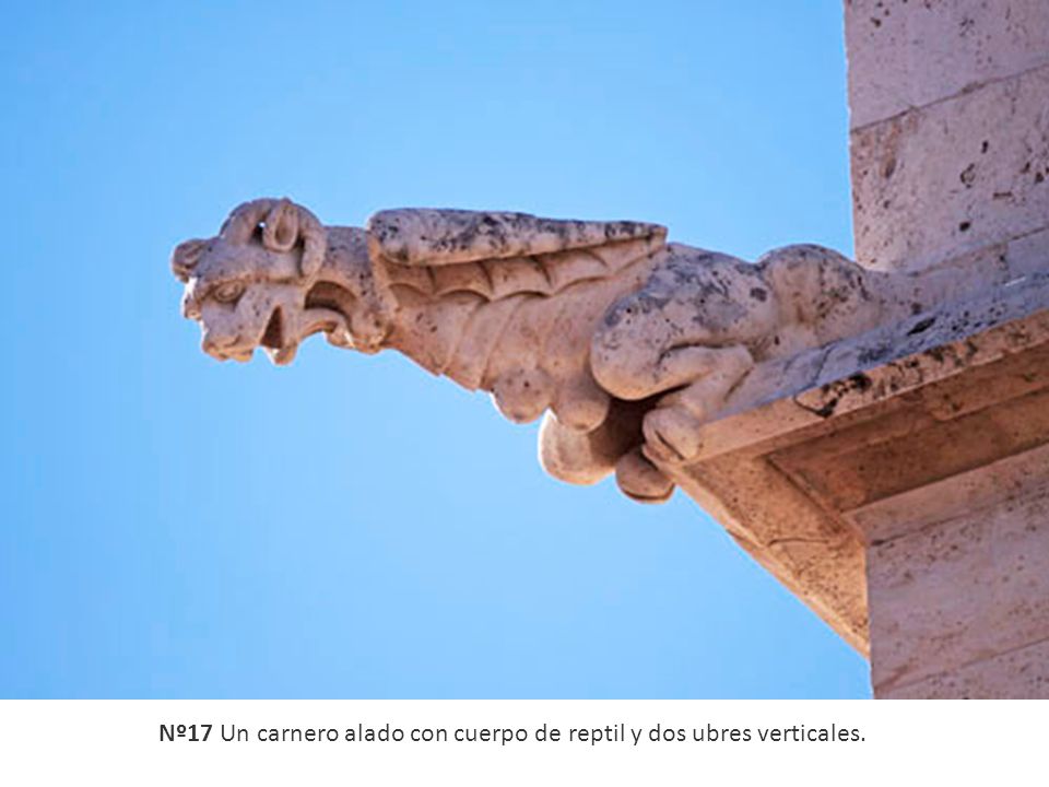Nº17 Un carnero alado con cuerpo de reptil y dos ubres verticales.