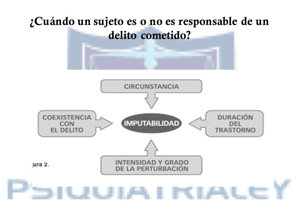 ¿Cuándo un sujeto es o no es responsable de un delito cometido