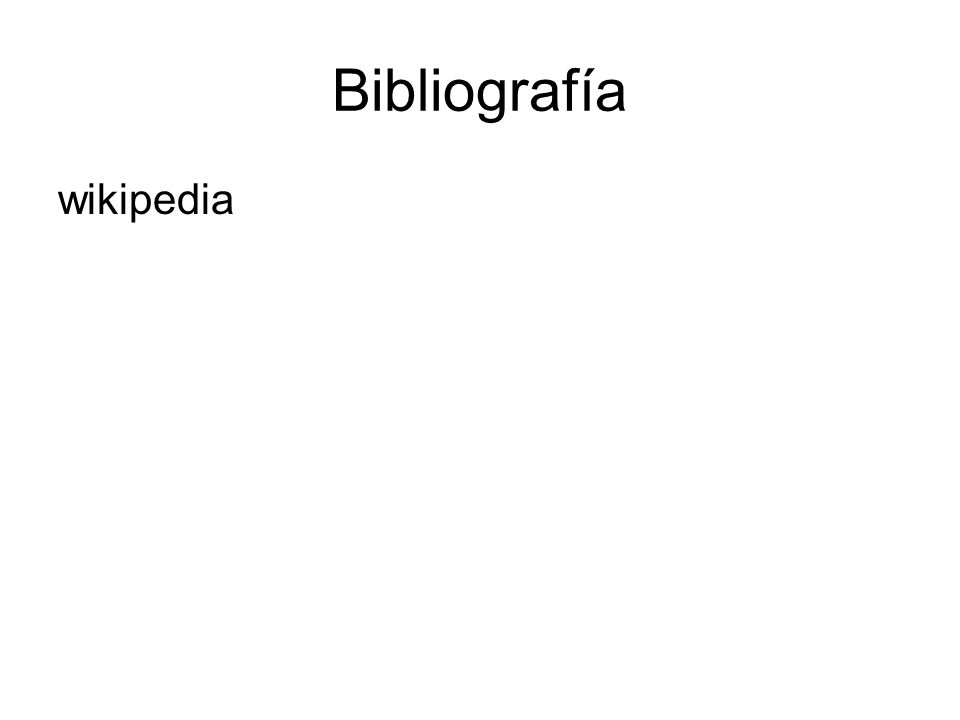Bibliografía wikipedia
