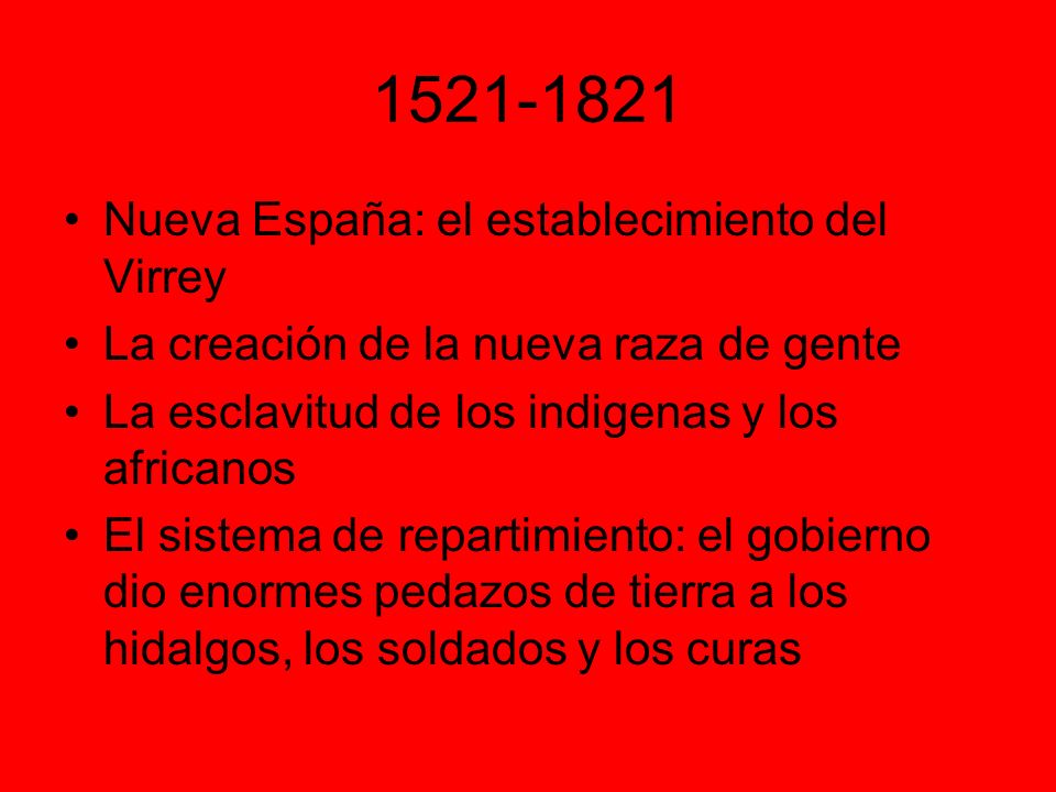Nueva España: el establecimiento del Virrey