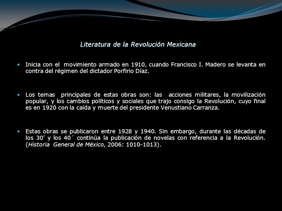 Literatura de la Revolución Mexicana