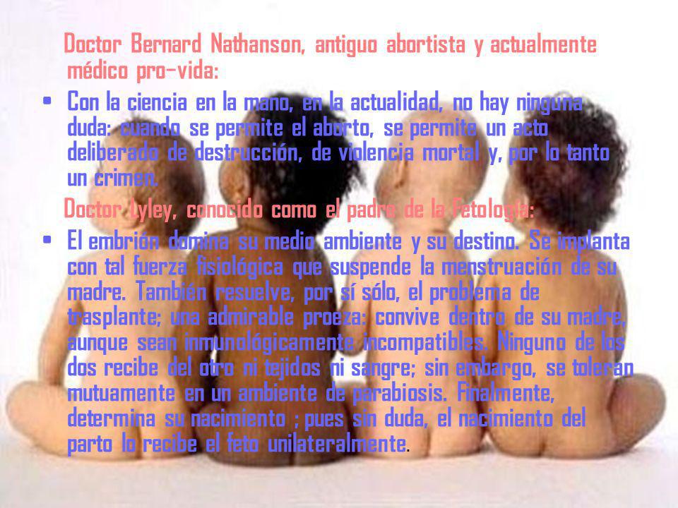 Doctor Bernard Nathanson, antiguo abortista y actualmente médico pro−vida: