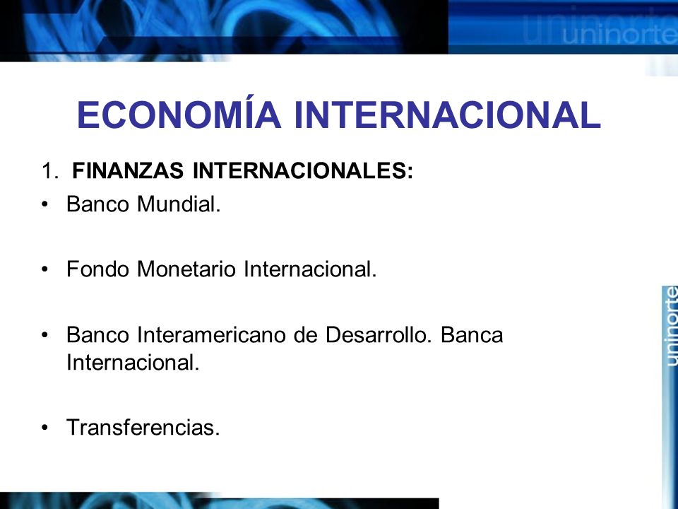 ECONOMÍA INTERNACIONAL