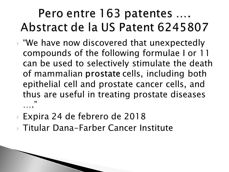 Pero entre 163 patentes …. Abstract de la US Patent