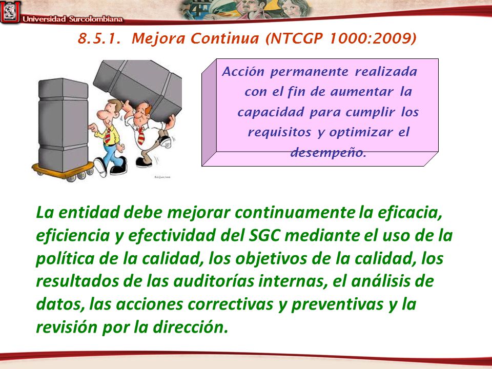 Mejora Continua (NTCGP 1000:2009)