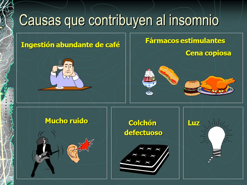 Causas que contribuyen al insomnio