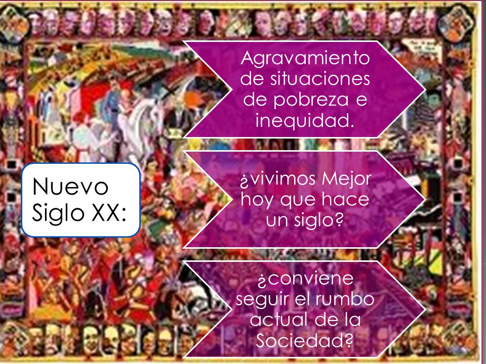Nuevo Siglo XX: Agravamiento de situaciones de pobreza e inequidad.