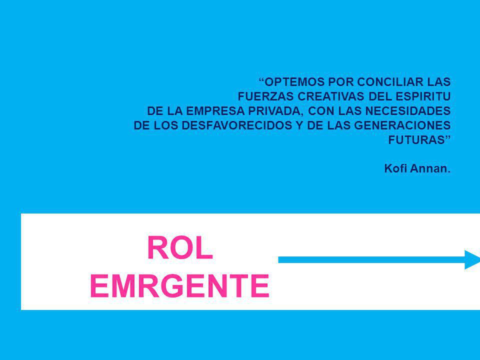 ROL EMRGENTE OPTEMOS POR CONCILIAR LAS FUERZAS CREATIVAS DEL ESPIRITU