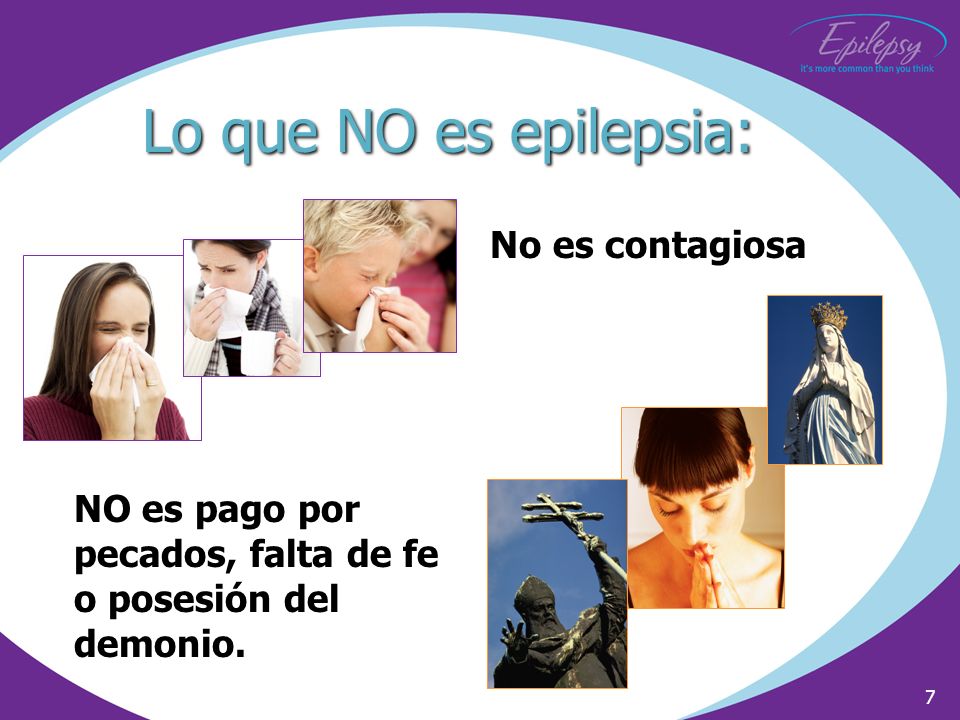 Lo que NO es epilepsia: No es contagiosa