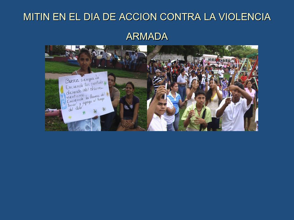 MITIN EN EL DIA DE ACCION CONTRA LA VIOLENCIA ARMADA