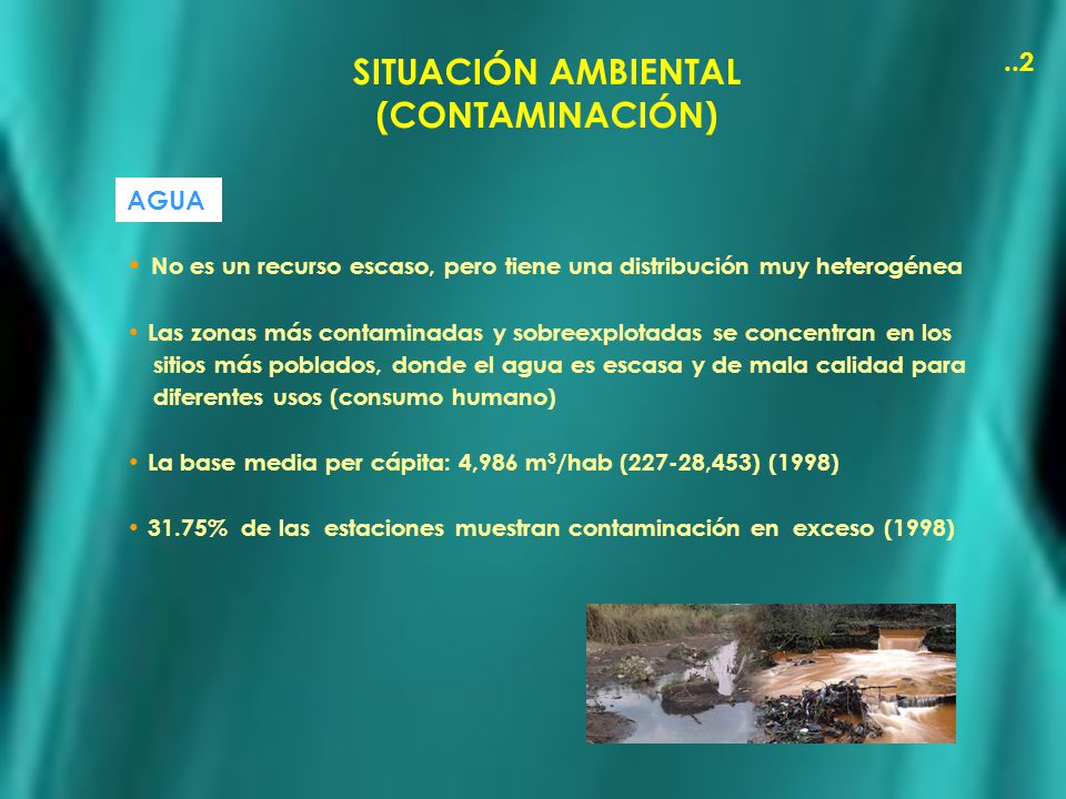 SITUACIÓN AMBIENTAL (CONTAMINACIÓN)