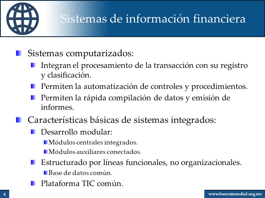 Sistemas de información financiera