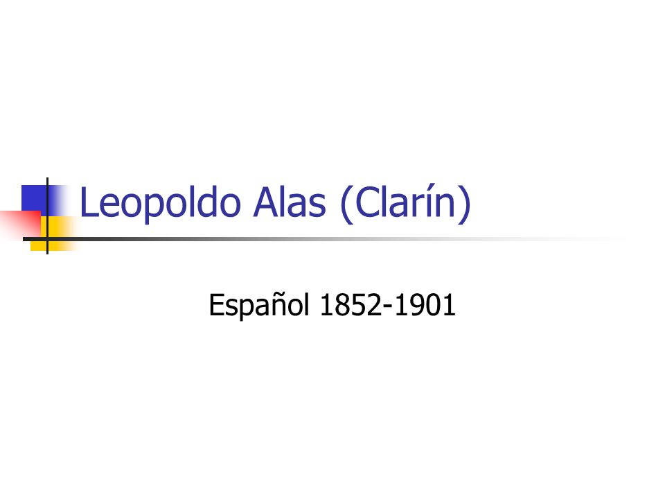 Leopoldo Alas (Clarín)