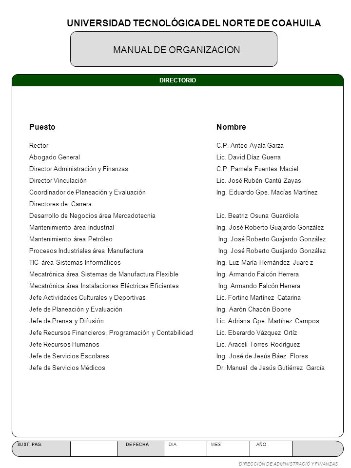 UNIVERSIDAD TECNOLÓGICA DEL NORTE DE COAHUILA
