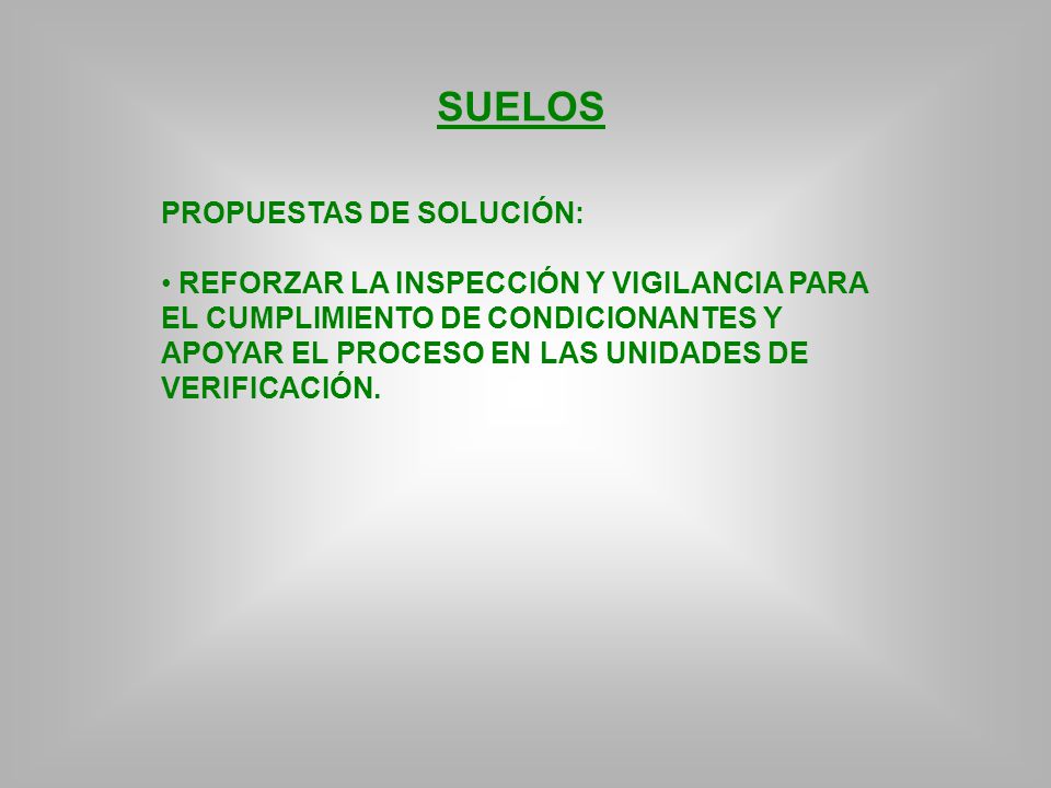 SUELOS PROPUESTAS DE SOLUCIÓN: