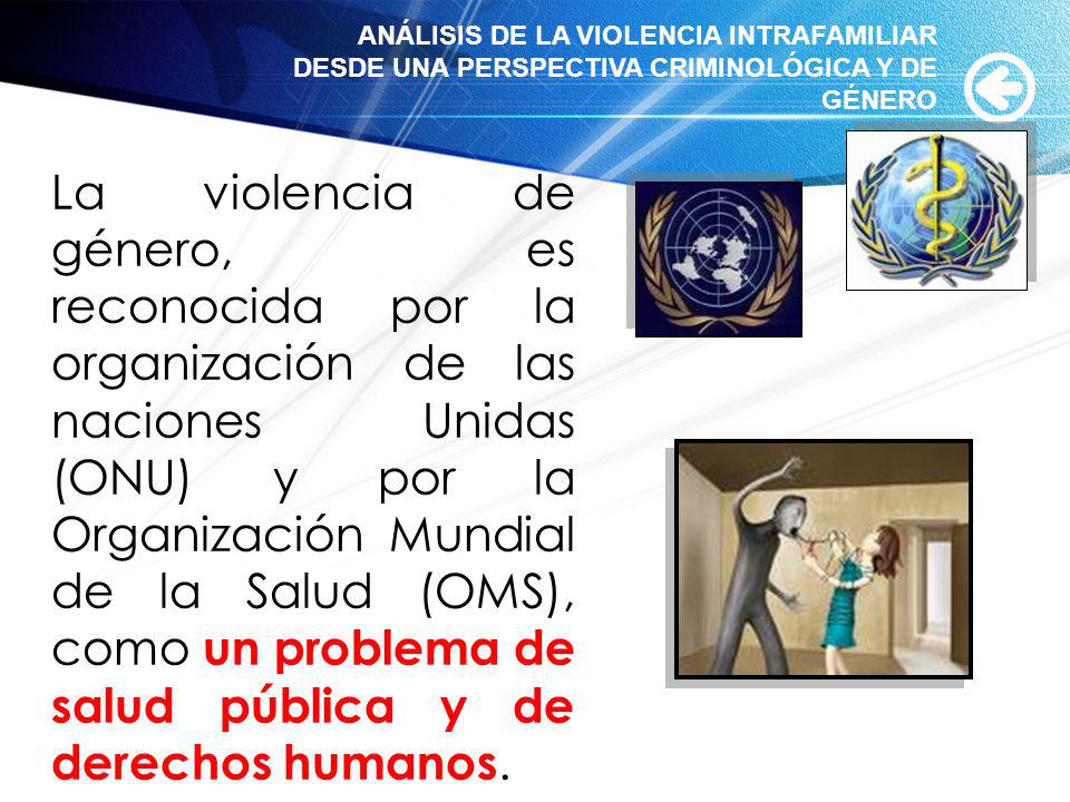 ANÁLISIS DE LA VIOLENCIA INTRAFAMILIAR DESDE UNA PERSPECTIVA CRIMINOLÓGICA Y DE GÉNERO