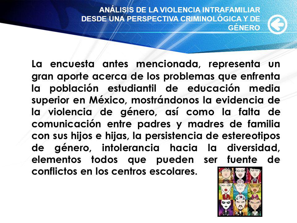 ANÁLISIS DE LA VIOLENCIA INTRAFAMILIAR DESDE UNA PERSPECTIVA CRIMINOLÓGICA Y DE GÉNERO