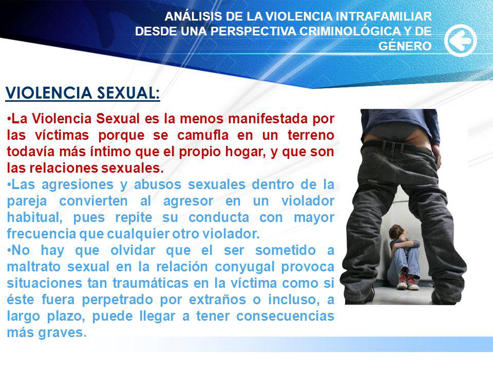 ANÁLISIS DE LA VIOLENCIA INTRAFAMILIAR DESDE UNA PERSPECTIVA CRIMINOLÓGICA Y DE GÉNERO