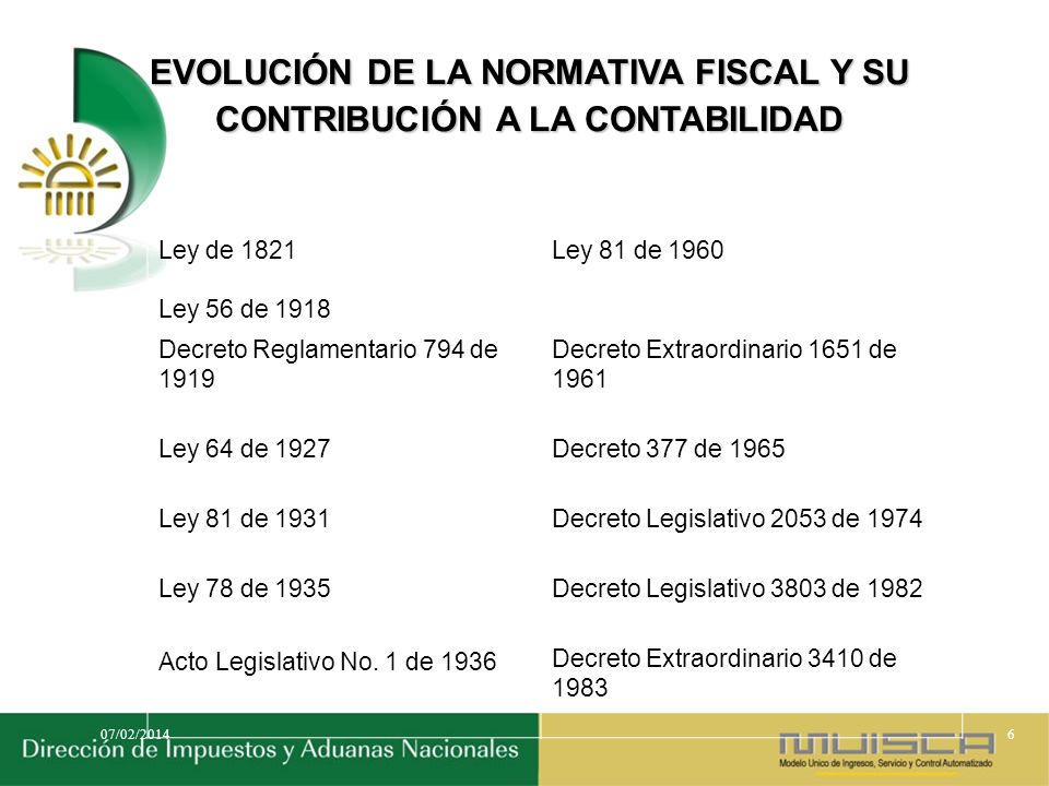 EVOLUCIÓN DE LA NORMATIVA FISCAL Y SU CONTRIBUCIÓN A LA CONTABILIDAD