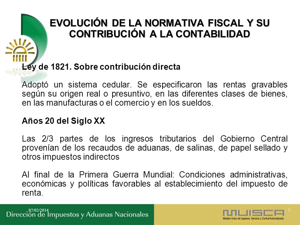 EVOLUCIÓN DE LA NORMATIVA FISCAL Y SU CONTRIBUCIÓN A LA CONTABILIDAD