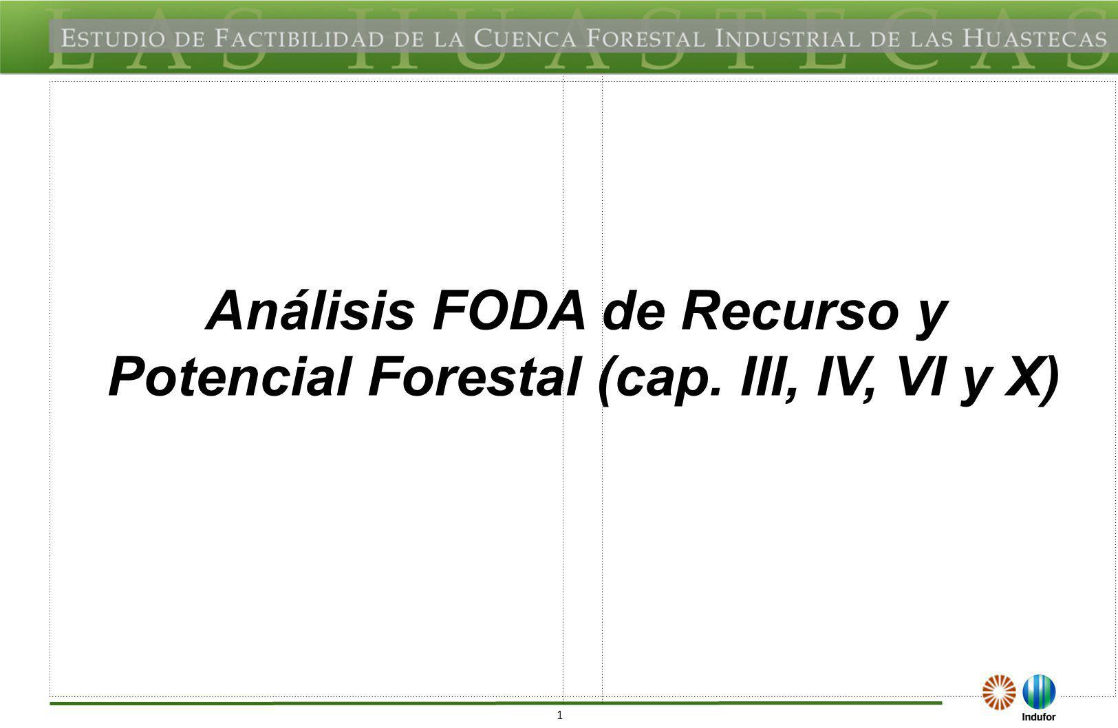 FODA DEL REGIONAL DEL RECURSO Y POTENCIAL FORESTAL FORTALEZAS (F)