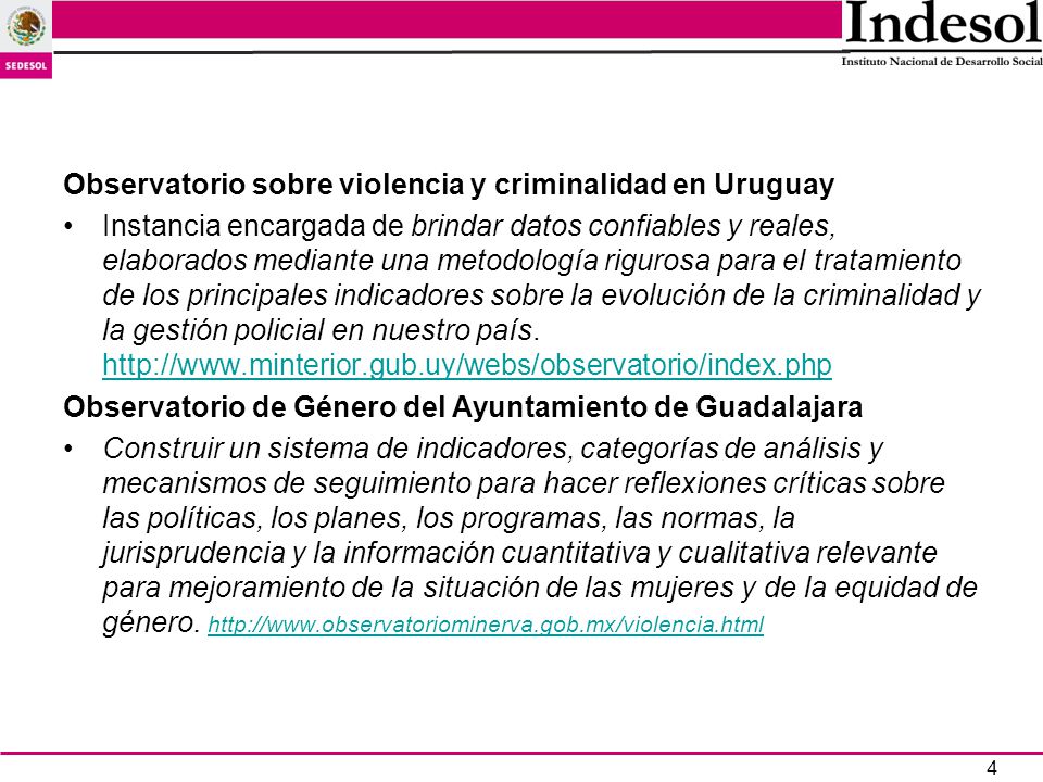 Observatorio sobre violencia y criminalidad en Uruguay