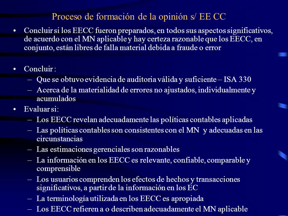 Proceso de formación de la opinión s/ EE CC