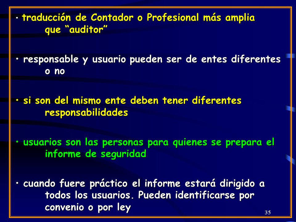 responsable y usuario pueden ser de entes diferentes o no
