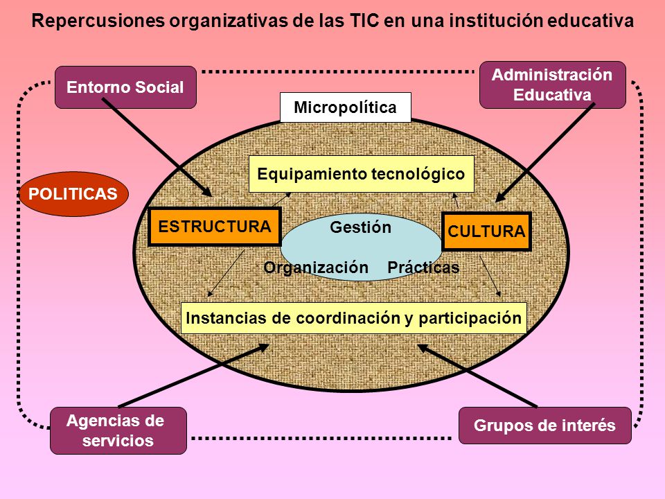 Repercusiones organizativas de las TIC en una institución educativa