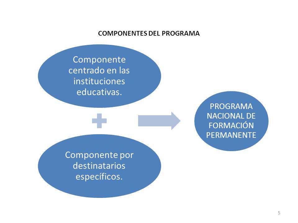 COMPONENTES DEL PROGRAMA