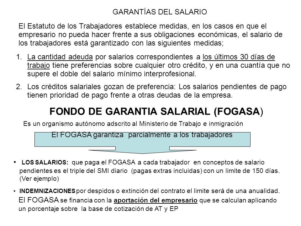 FONDO DE GARANTIA SALARIAL (FOGASA)