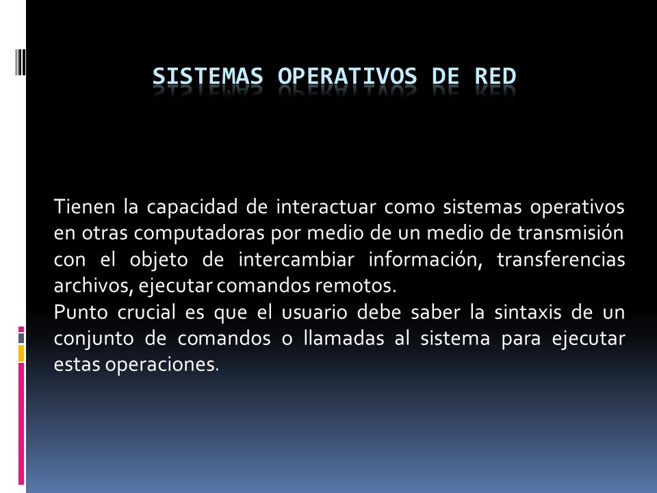 Sistemas operativos de red