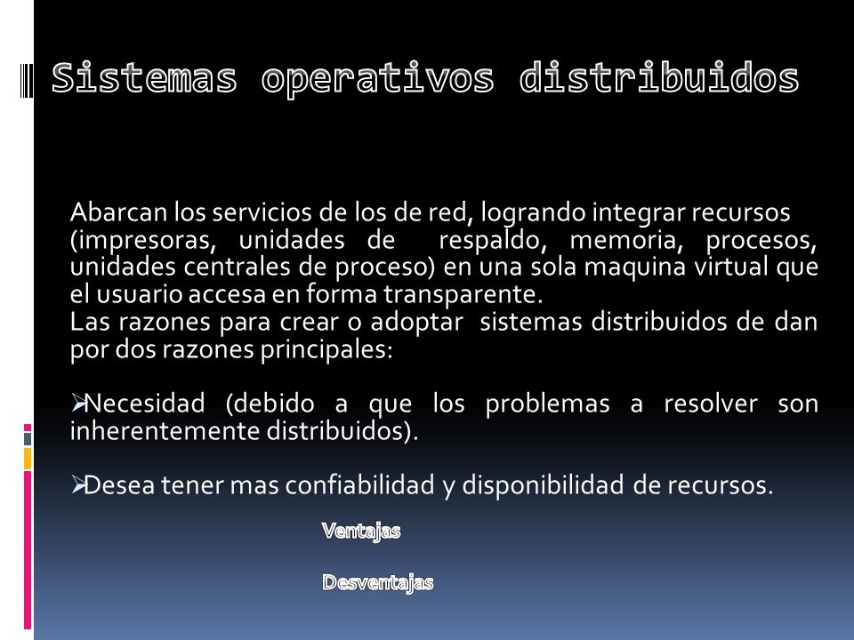 Sistemas operativos distribuidos
