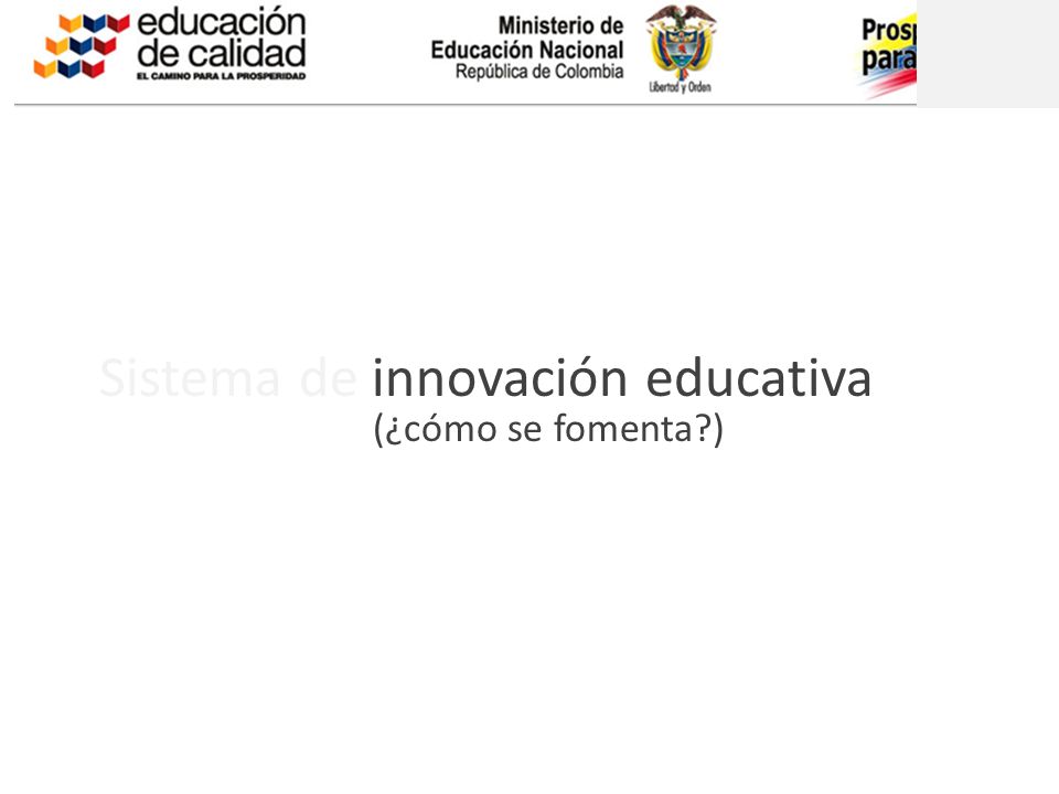 Sistema de innovación educativa
